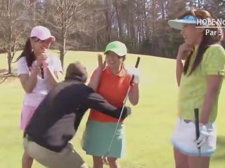 Erika Hiramatsu Takes Two Clubs After Golf -Uncensored JAV-