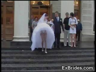 Amadora noiva namorada gf voyeur debaixo da saia exgf esposa pirulito estouro casamento boneca público real cu collants nylon nua