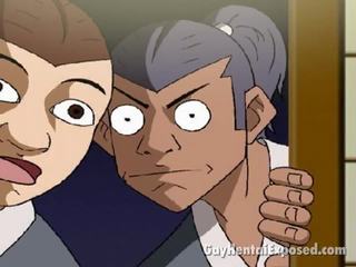 Rongsok anime homoseksual mempunyai yang kotor samurai fantasi