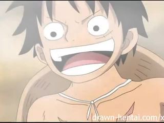 Jeden kus hentai - luffy heats nahoru nami