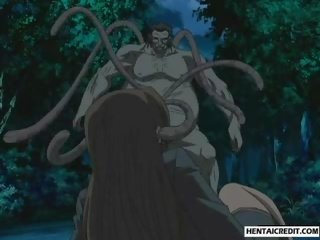 Caught Hentai Girl Gets Fucked By Monster And Tentacles