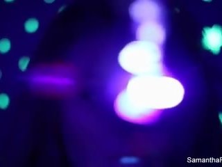 Samantha Saint Lesbian Black Light