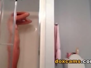 Teen In The Shower In The Morning