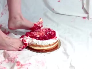 Mansikka kakku murskata