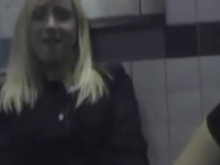 Lesbians Inside Mcdonalds Restroom With Huge Dildo