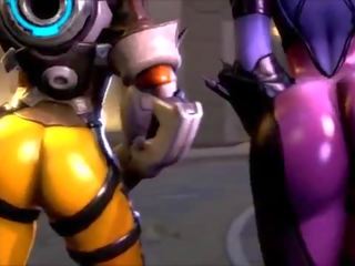 Overwatch è oversexxed tracer vs creatore di vedova sederona follia