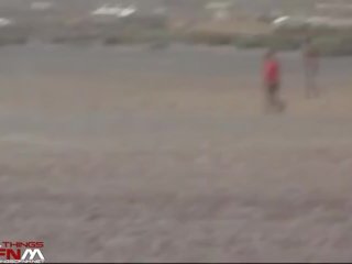 Guy Films Wife Jerking & Sucking Him Off On Beach