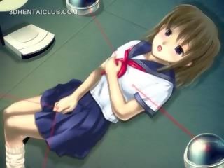 Hentai Cutie In School Uniform Masturbating Pussy