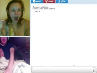 Grande caralho choque tem meninas freaking fora em webcam compilação